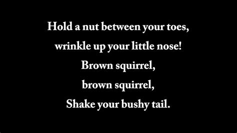 brown squirrel brown squirrel song|brown squirrel lyrics for kids.